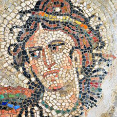 mosaico de Nereida Villa Romana de Salar